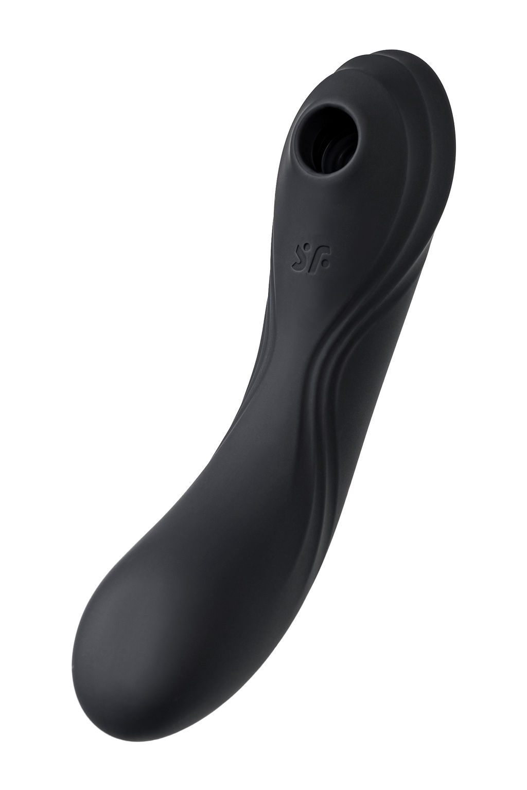 Вакуум-волновой бесконтактный стимулятор клитора Satisfyer Curvy Trinity 4, силикон, чёрный  фото 6