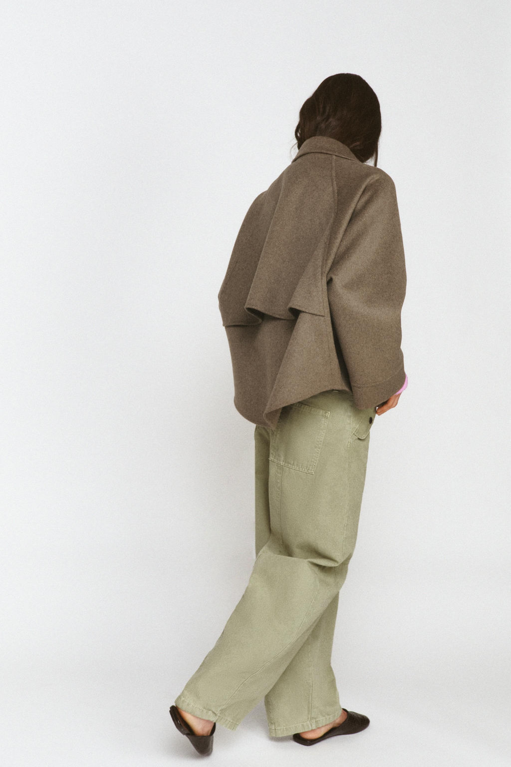 WOOL BLEND JACKET WITH ZIP ZW COLLECTION - Zara фото 4