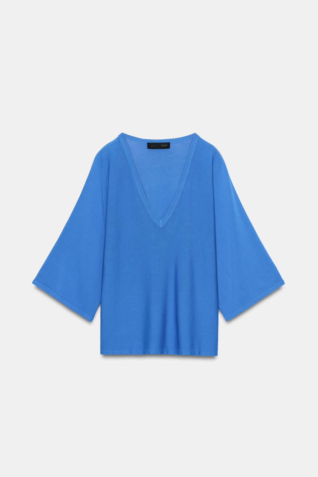 TOP PUNTO FLUIDO ESCOTE PICO / Azul?n