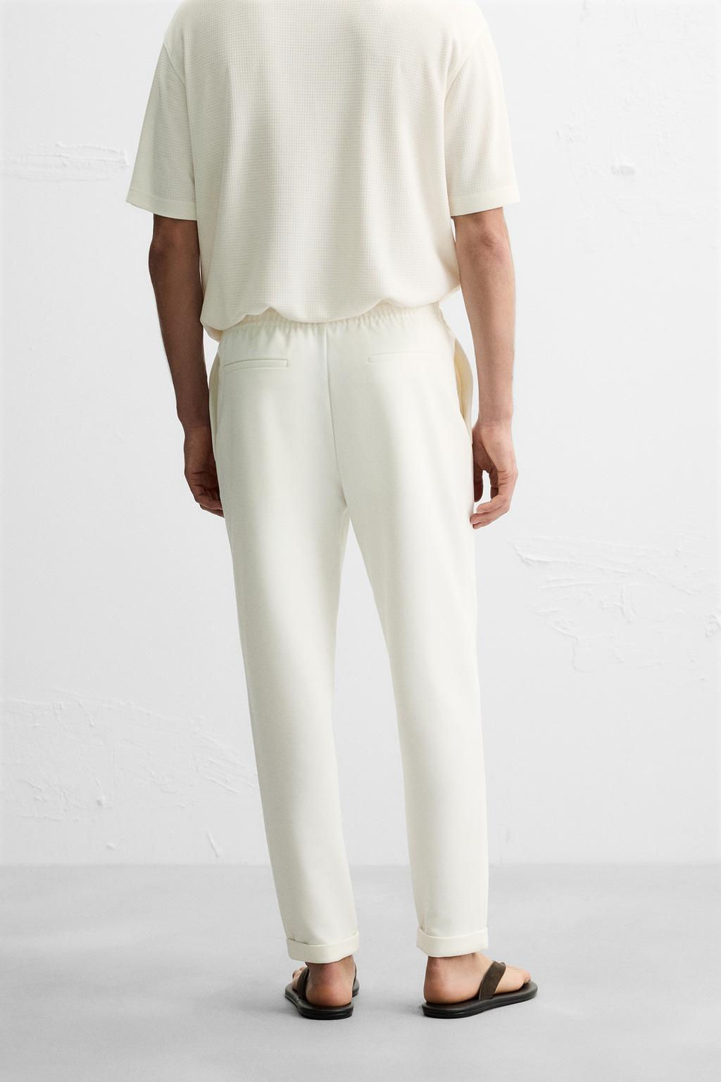 EASY CARE JOGGER WAIST TROUSERS - Zara фото 22