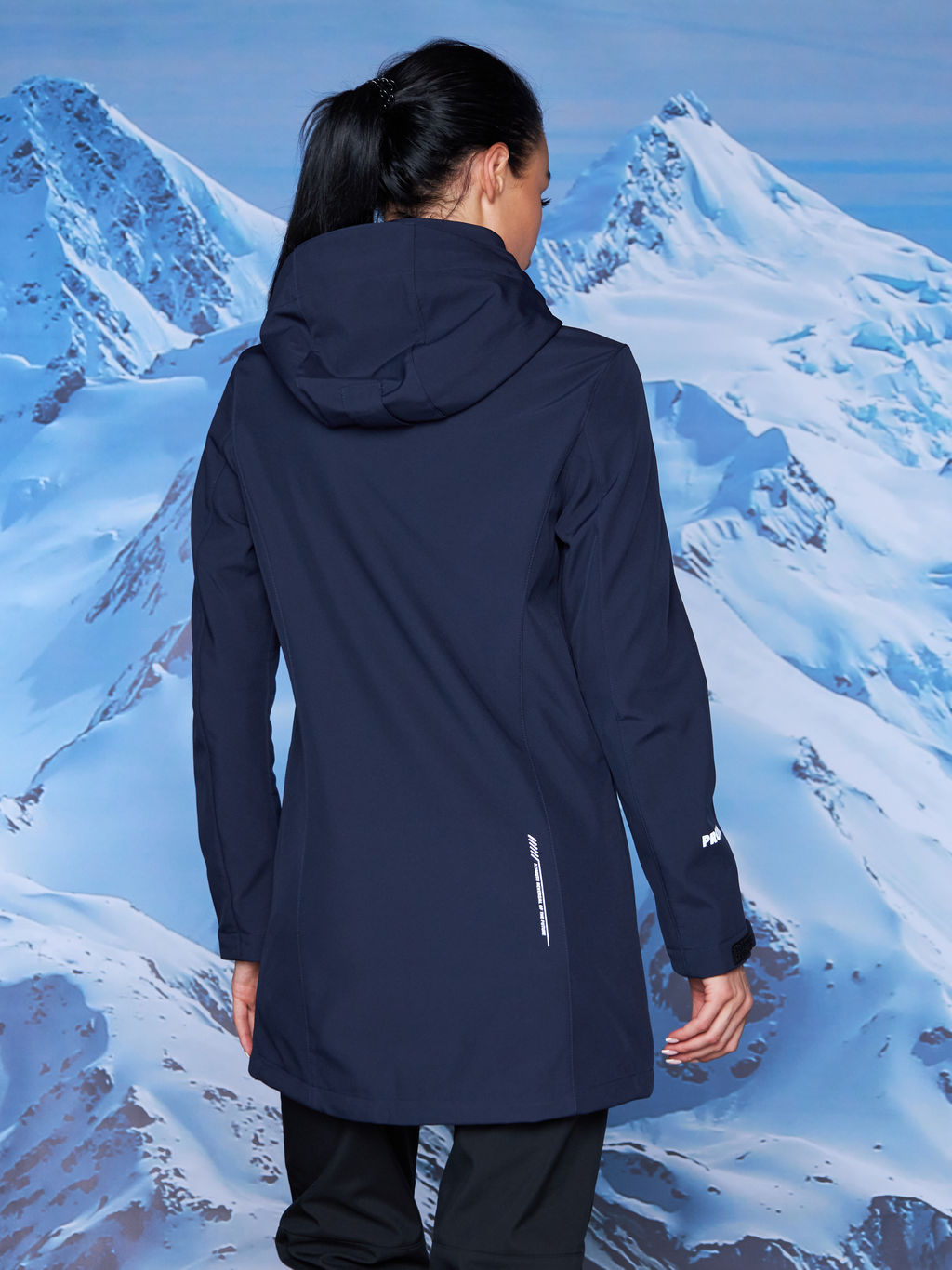 Женская парка виндстопер софтшелл на флисе Azimuth Стихия Неба 124/22956_701 Темно-Синий  фото 22