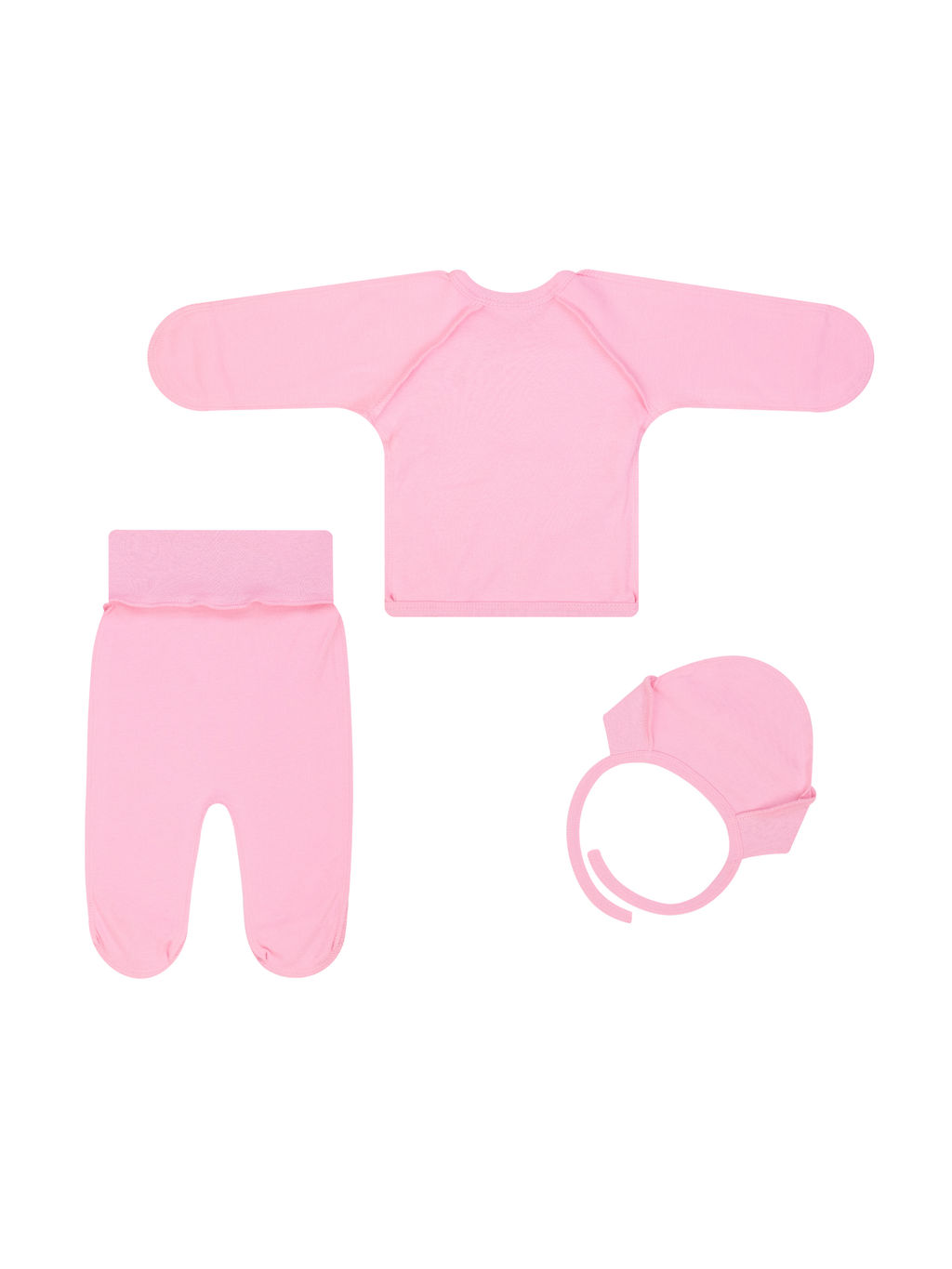 Комплект ясельный розовый зайки