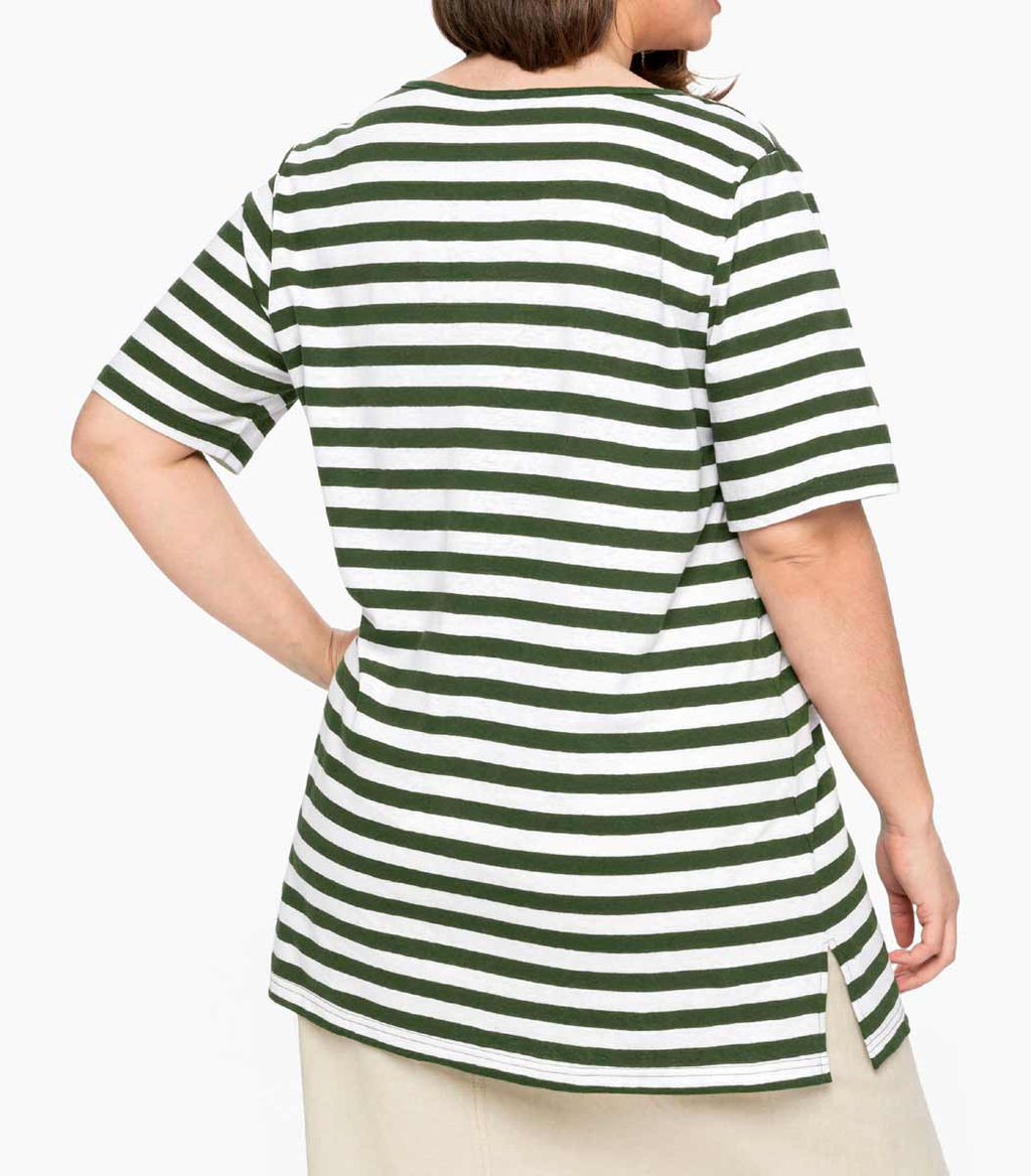 Блузка, темно-оливковая-экрю - Sheego фото 4