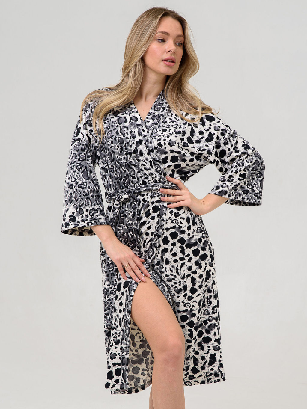 Халат велюровый  Сафари