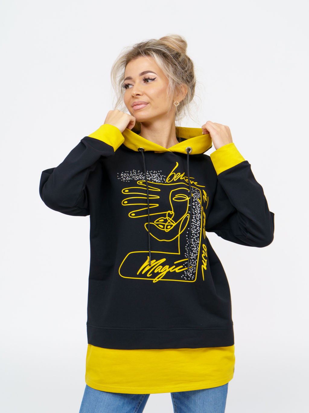 845 Туника "горчичный"