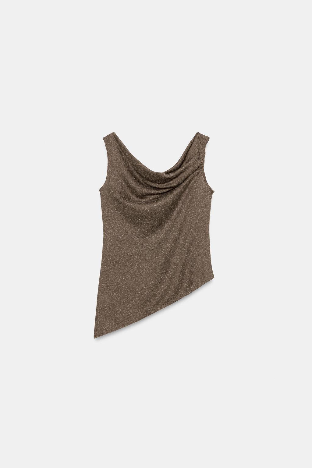 TOP R?STICO ASIM?TRICO / Marr?n - Zara фото 5