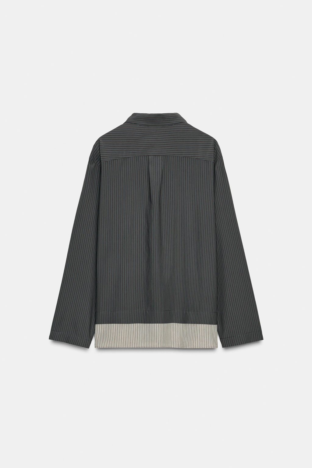 CONTRAST STRIPED VISCOSE BLEND SHIRT - Zara фото 21