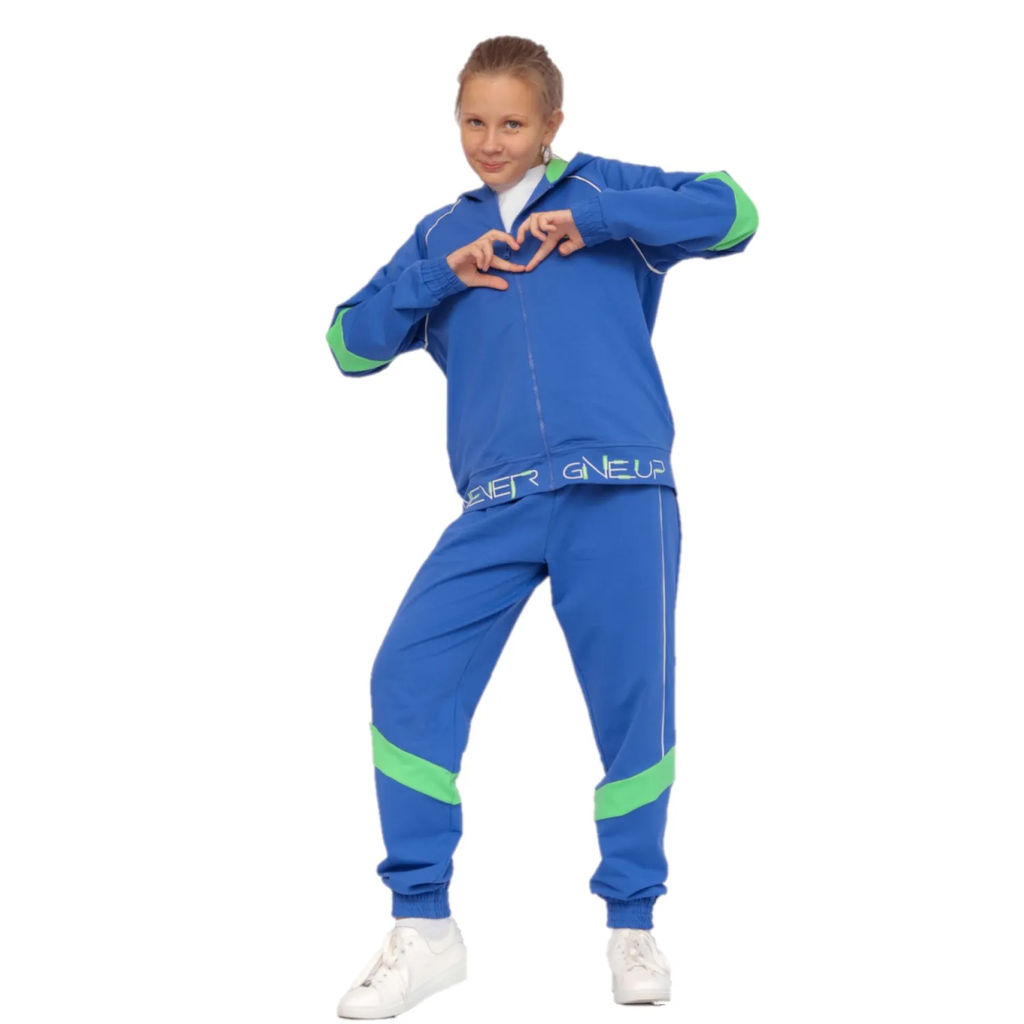 CRB wear/FWXW 90036-42 Комплект женский (толстовка, брюки),синий/Ex.Cherubino  фото 2