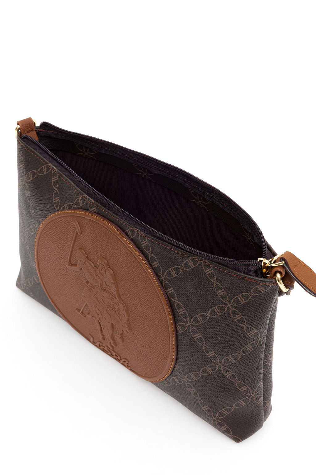 U. S. Polo Assn Женская коричневая сумка через плечо - U.s. polo assn фото 5