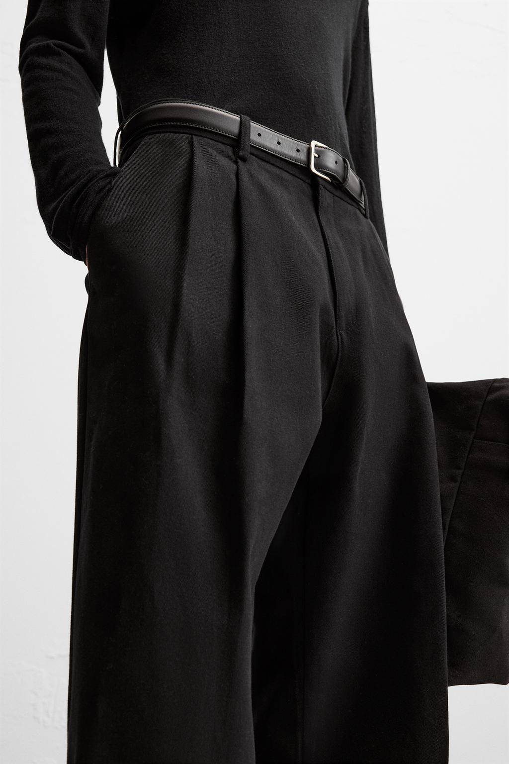 BALLOON-FIT PLEATED TROUSERS - Zara фото 15