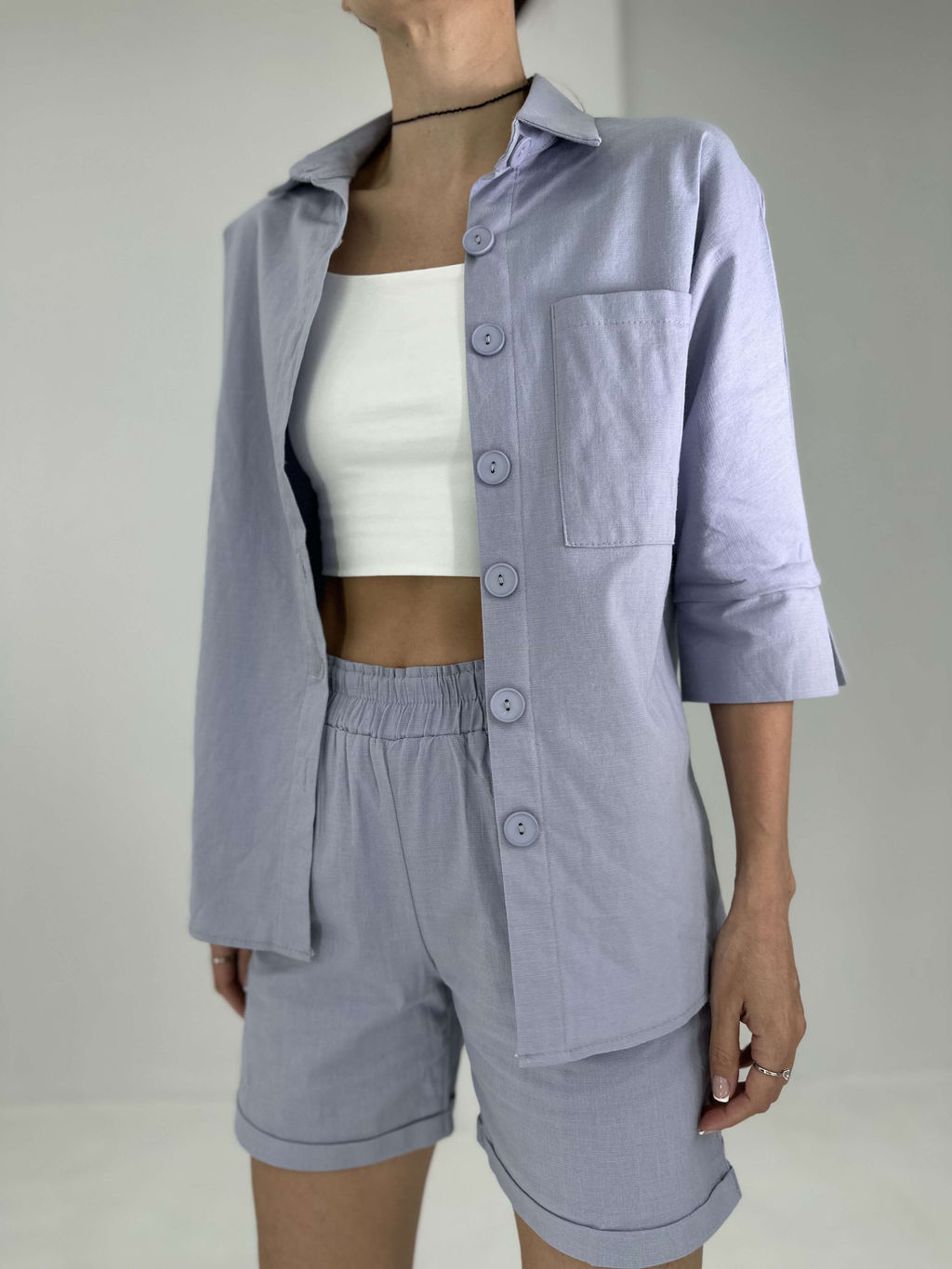 Костюм Инес (серо-голубой) - Nadi bordo фото 3