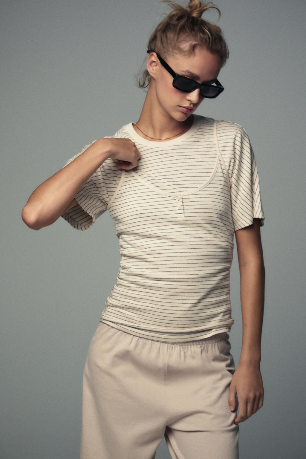 RUSTIC RUCHED T-SHIRT - Zara фото 14