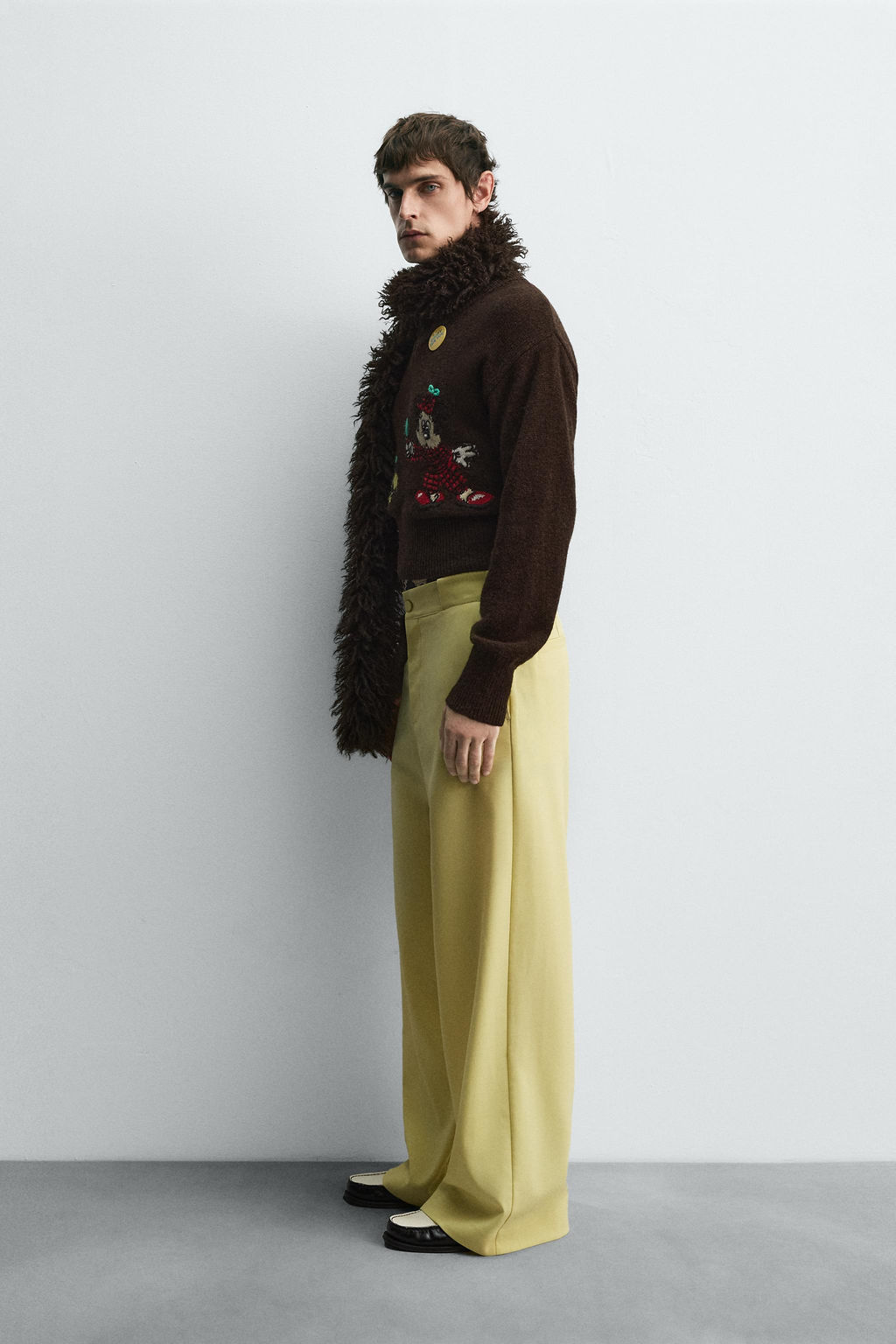 LOOSE FIT TROUSERS HARRY LAMBERT FOR ZARA X DISNEY  фото 4