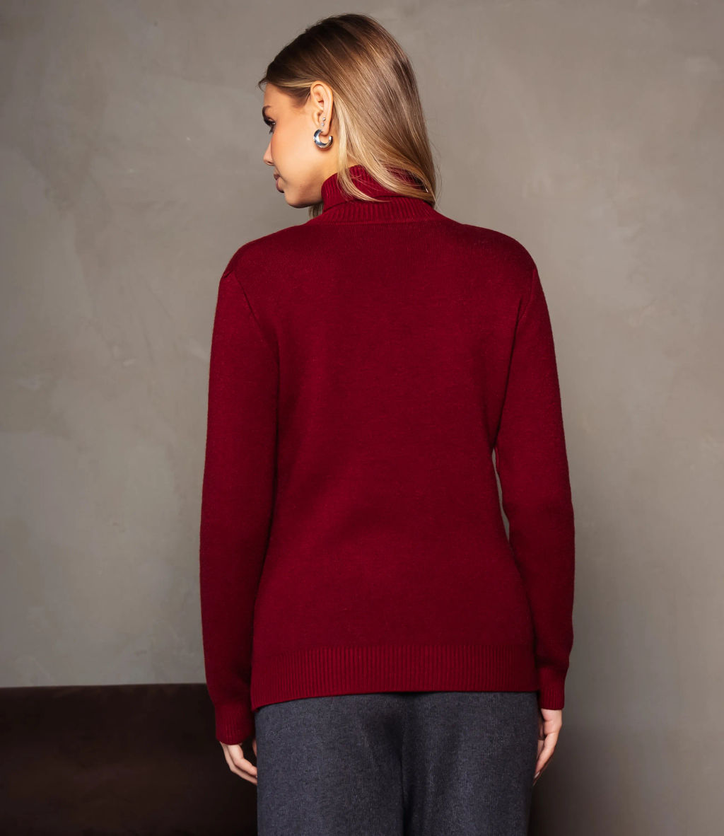 Водолазка #КТ881 (7), бордовый - Dommod фото 3