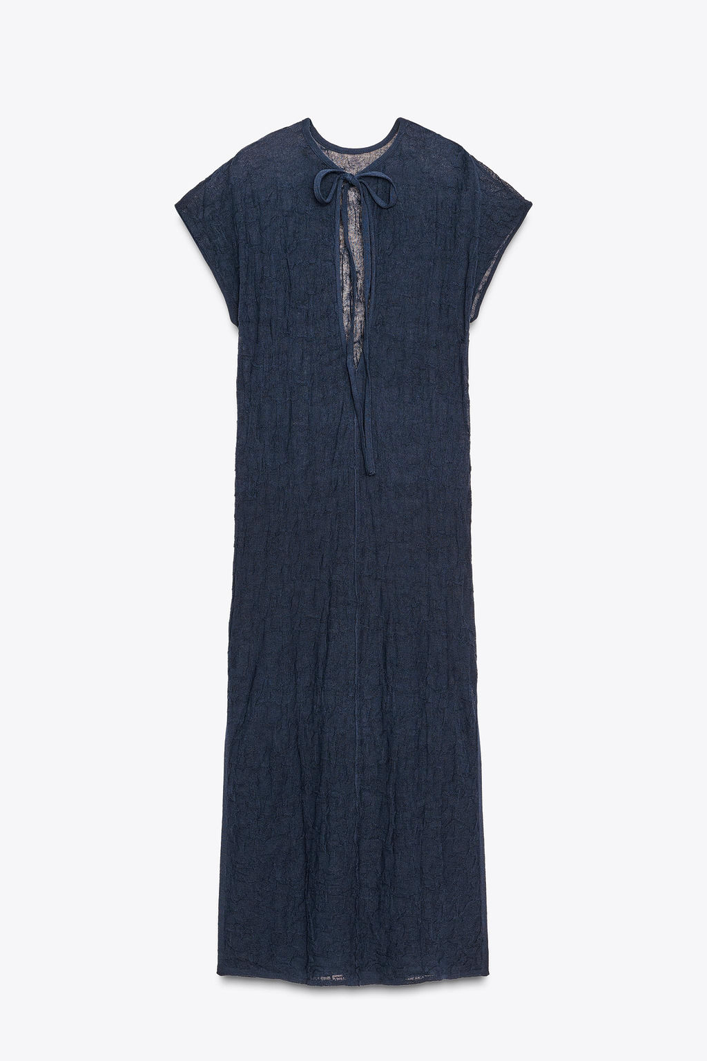 FINE KNIT CRINKLED MIDI DRESS - Zara фото 15