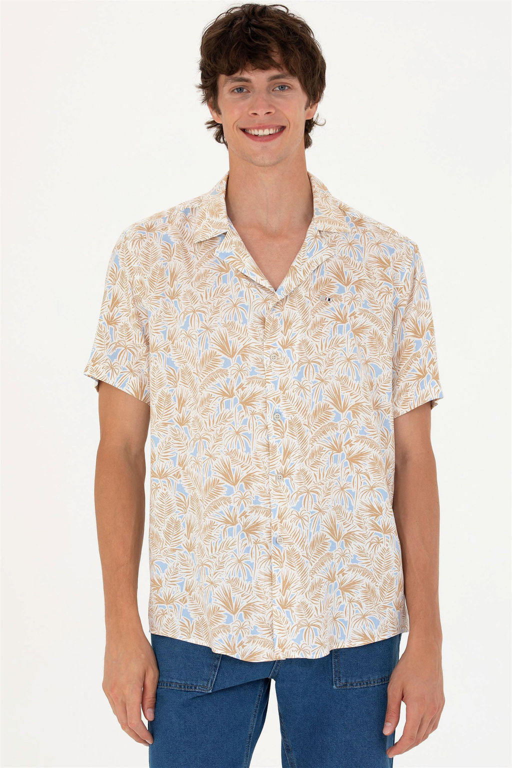 U. S. Polo Assn Мужская рубашка с коротким рукавом Stone - U.s. polo assn фото 10