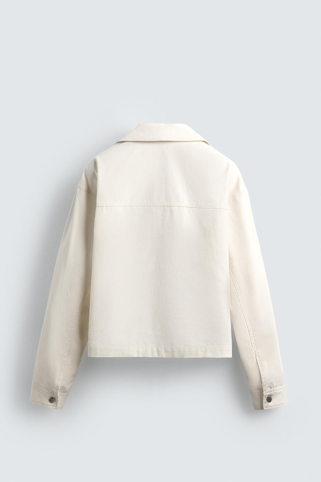 TEXTURED CROPPED FIT OVERSHIRT - Zara фото 9