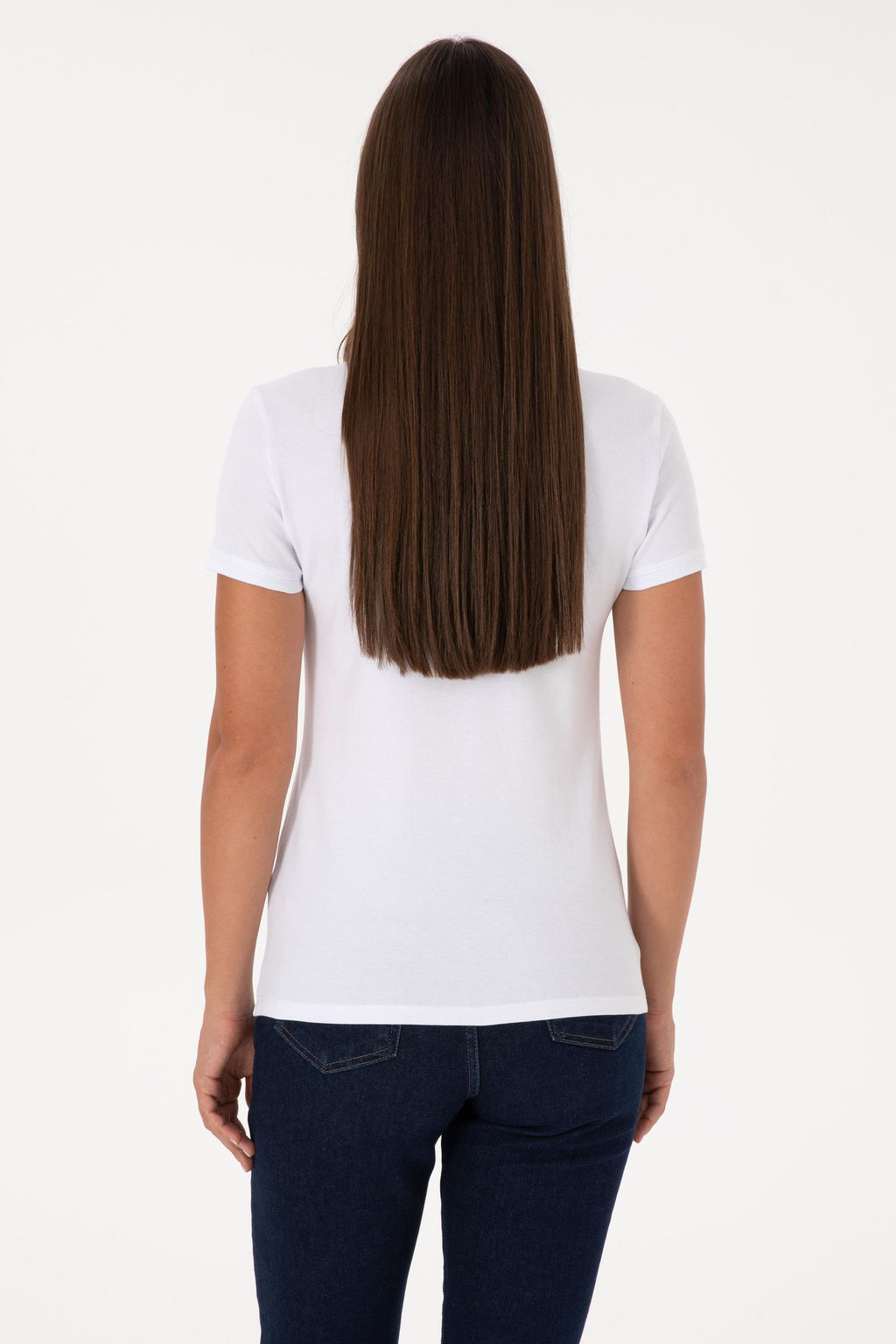 Kad_n Beyaz Basic Ti__rt - U.s. polo assn фото 4