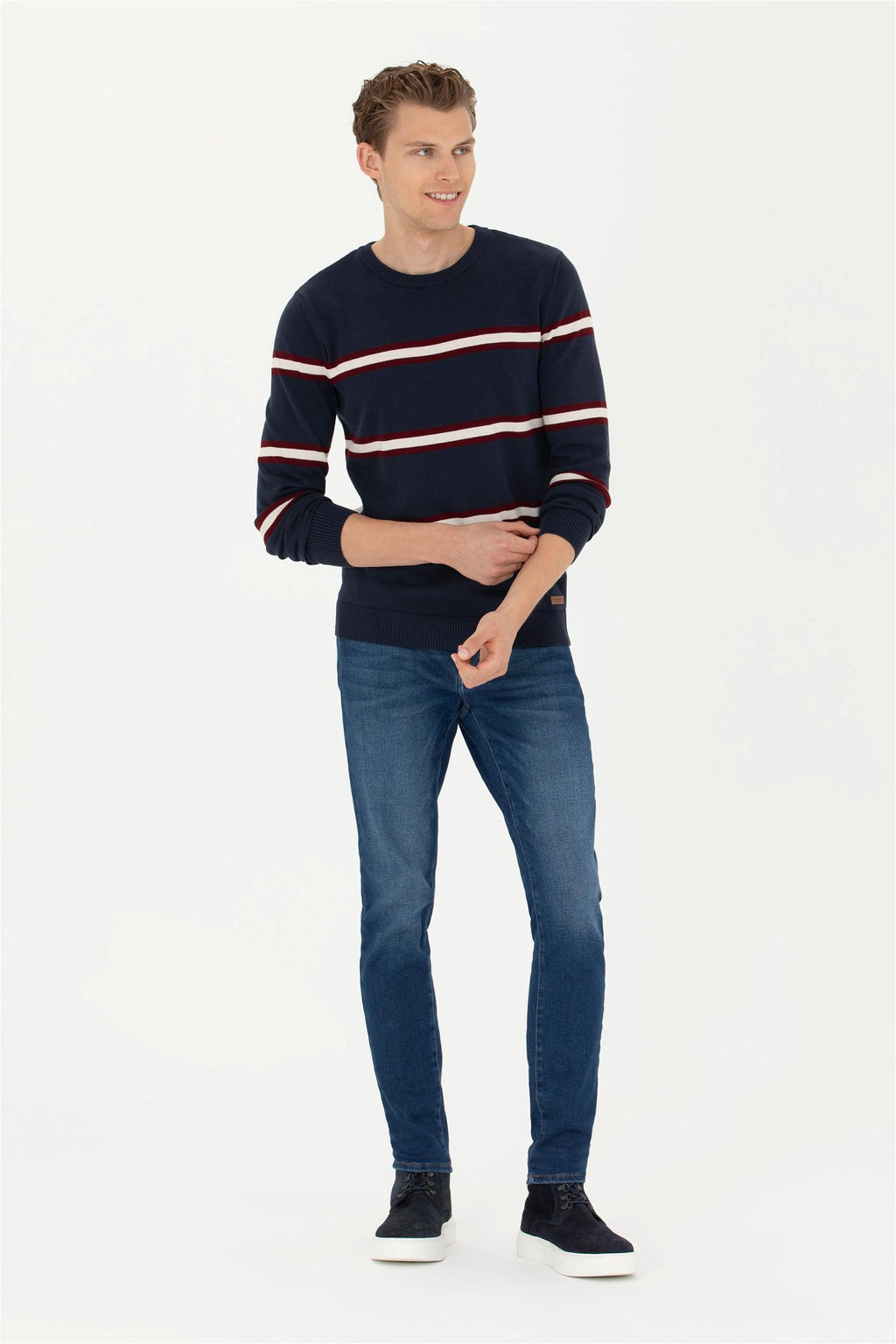 Мужской темно-синий свитер - U.s. polo assn фото 11