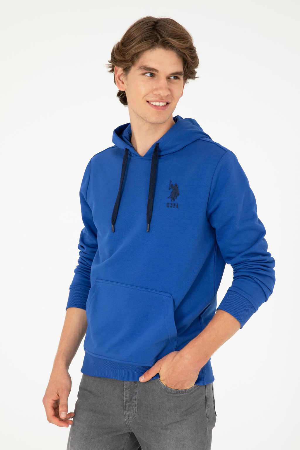 Erkek Saks Basic Sweatshirt