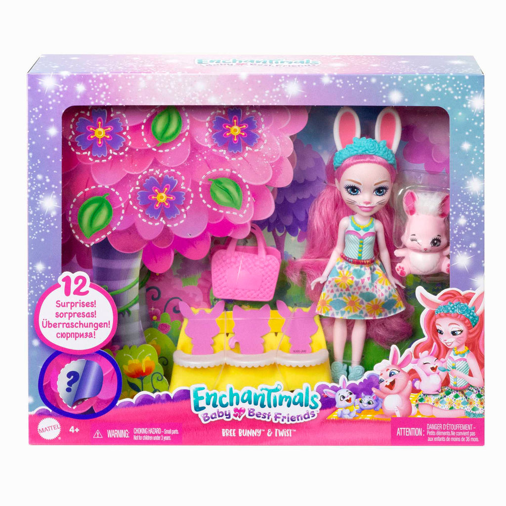 Mattel. Набор "Enchantimals Baby Best Friends" ( Бри Кроля и Твист) арт.HLK83