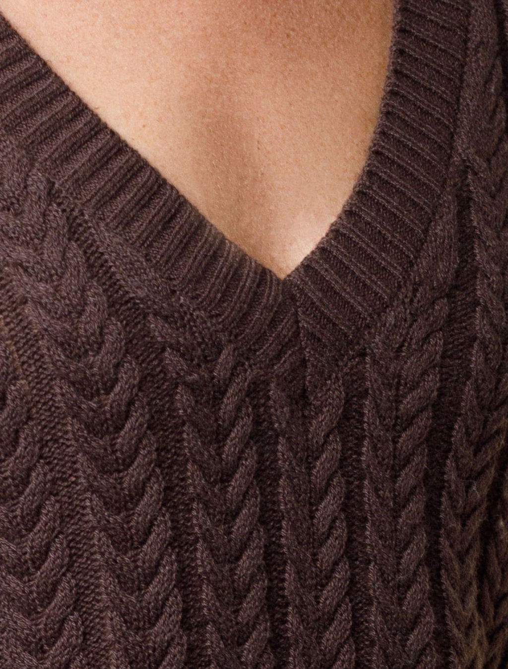 Джемпер фактурной вязки из хлопка с кашемиром