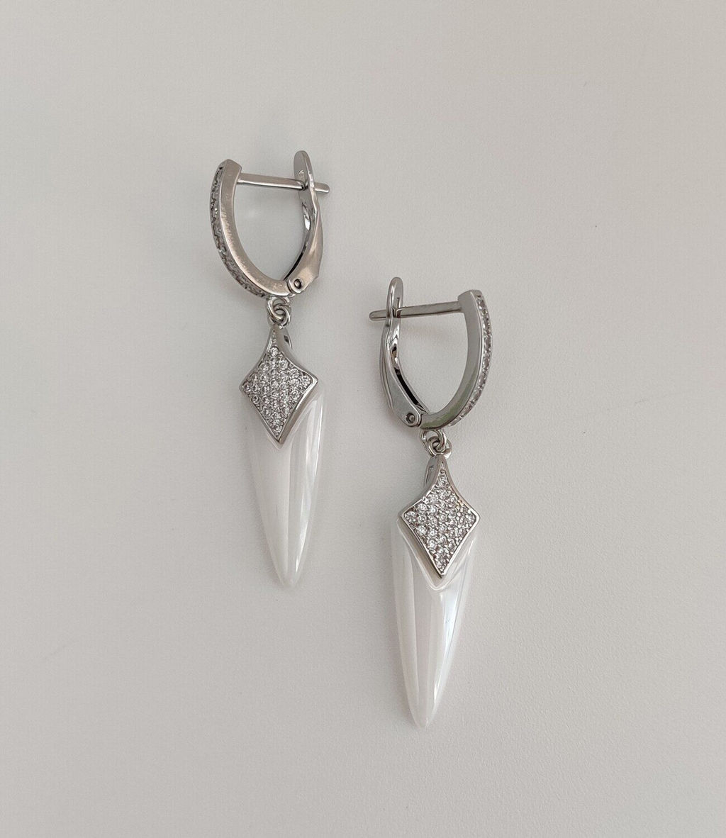 Серьги с керамикой