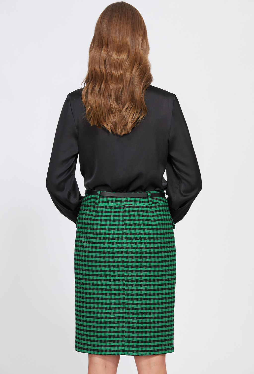 Юбка Bazalini 4802 зеленый клетка