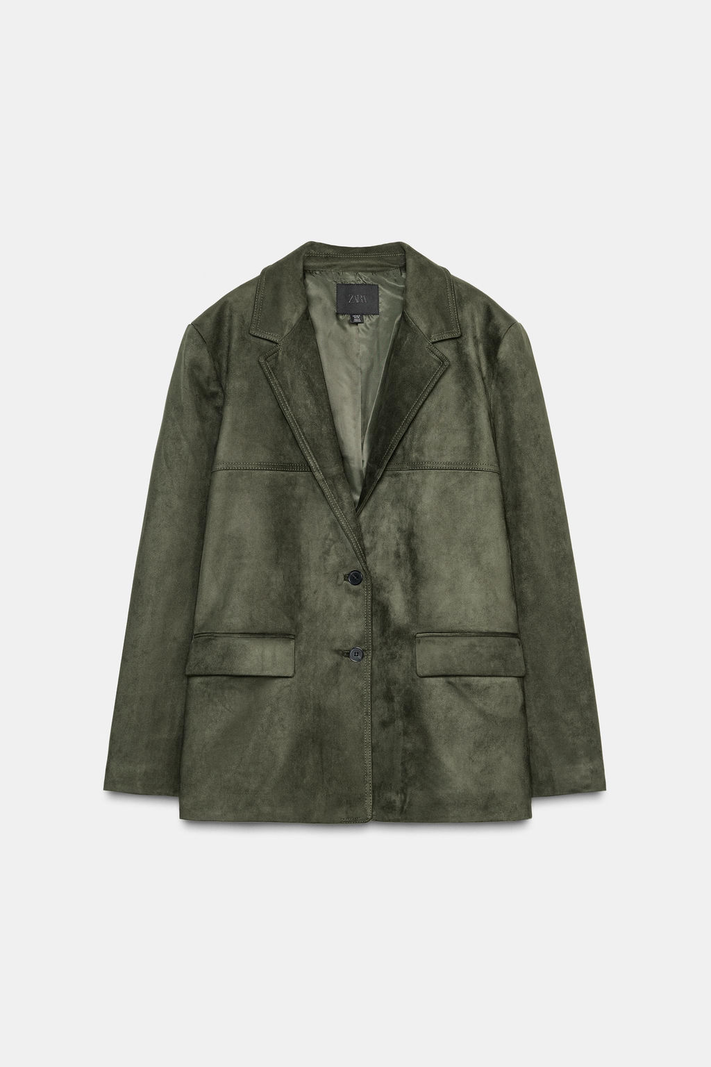 FAUX SUEDE BLAZER - Zara фото 6
