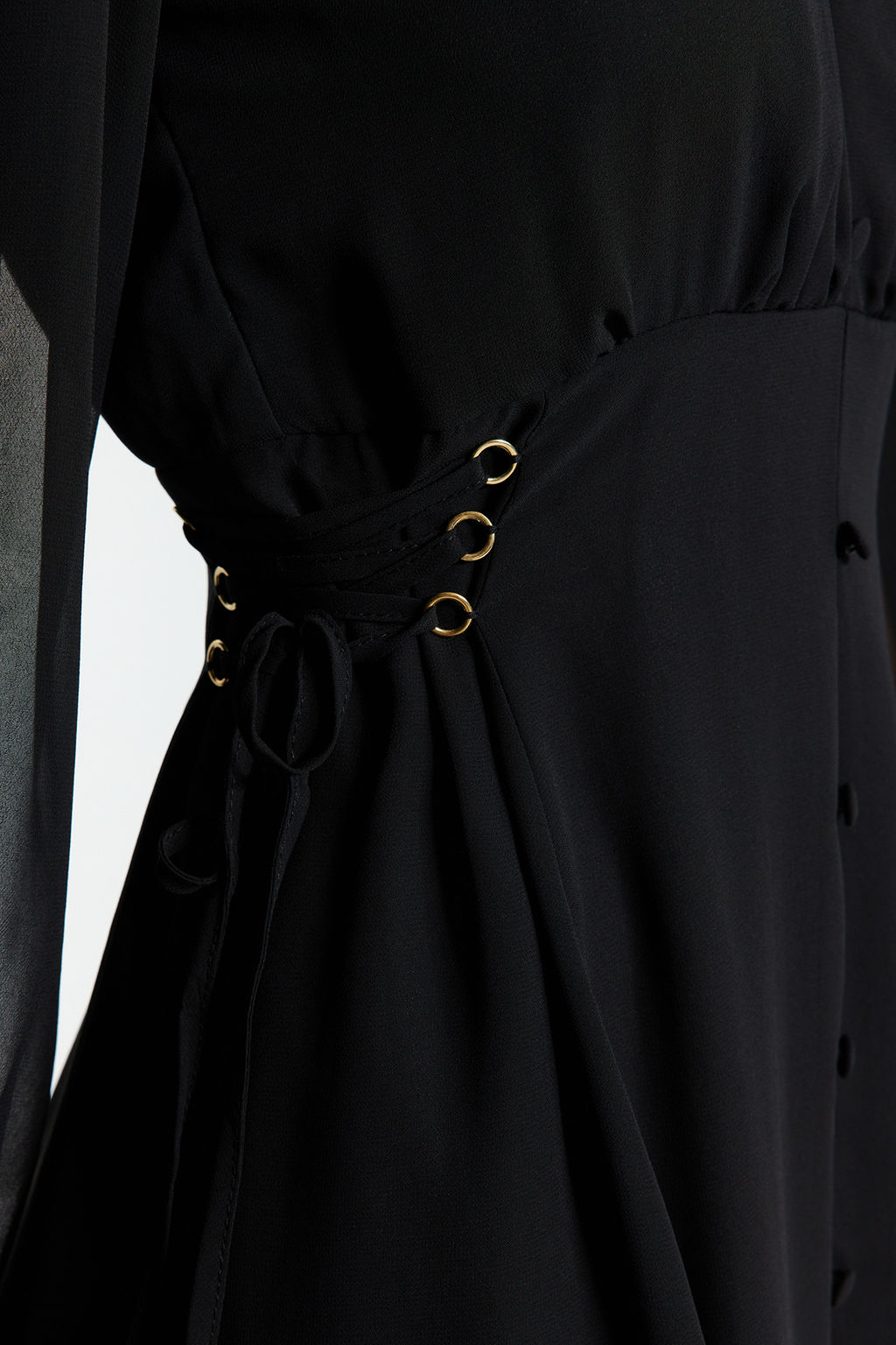 TRENDYOLMILLA Haki Duz Dokuma Elbise TWOAW24EL00348 фото 10