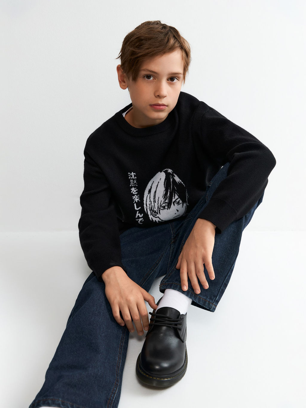 ACOOLA / Джемпер детский для мальчиков Cheto черный  фото 5