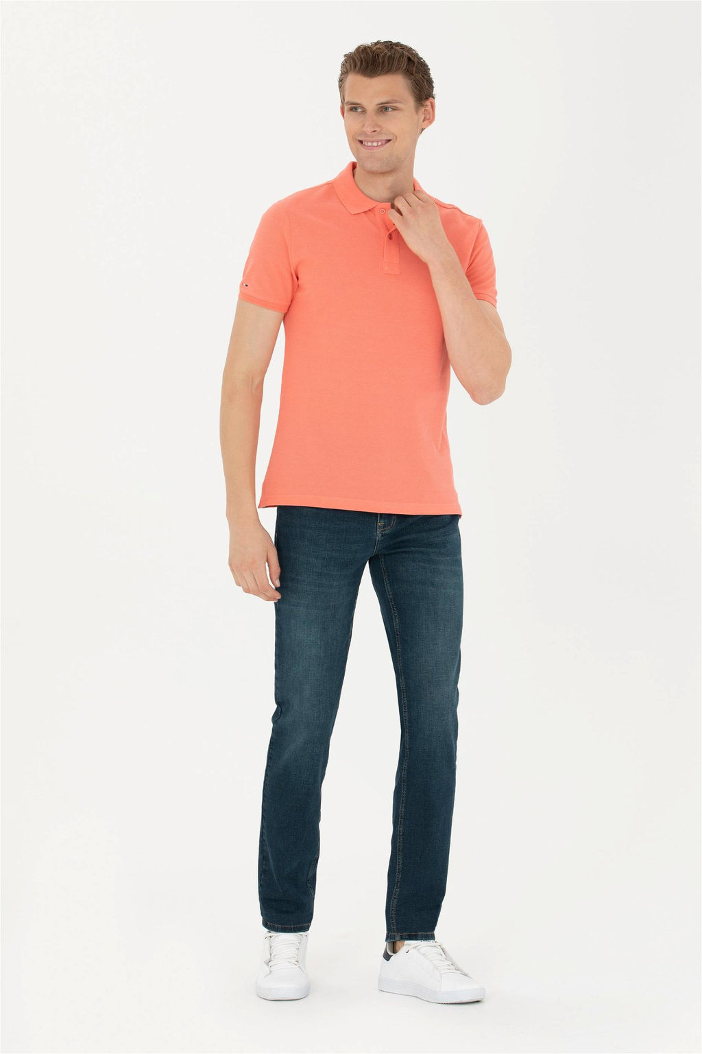 Мужская базовая футболка Salmon - U.s. polo assn фото 4