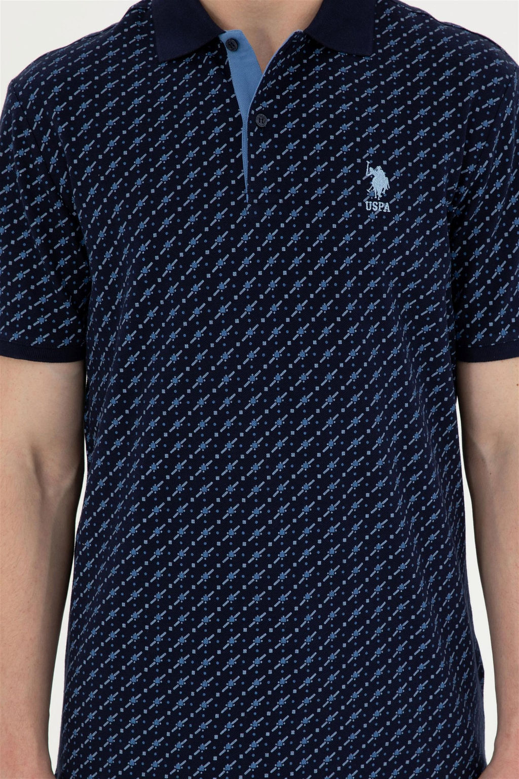 Мужская темно-синяя футболка Неожиданная скидка в корзине - U.s. polo assn фото 6