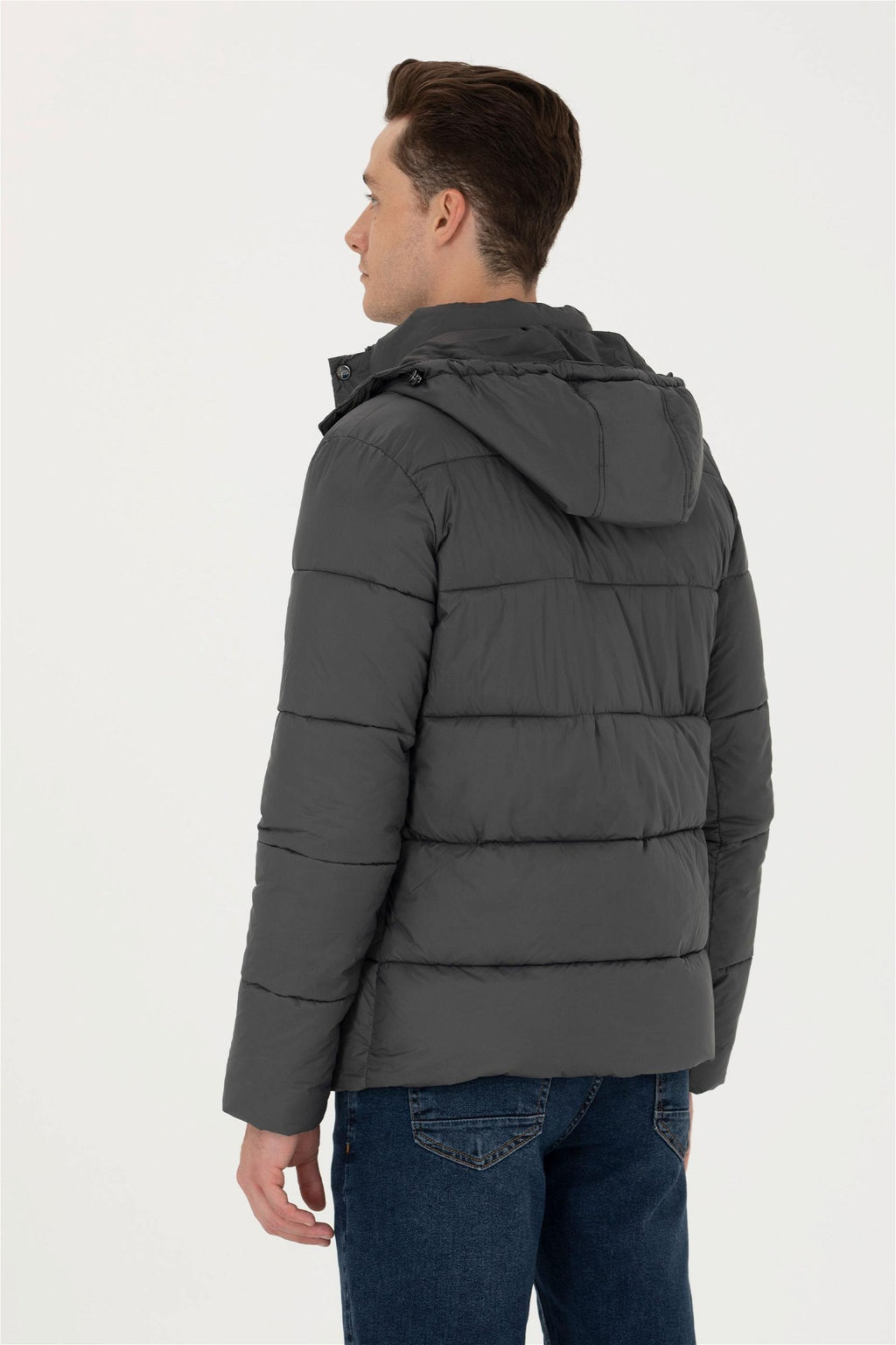 U. S. Polo Assn / Мужское пальто антрацитового цвета - U.s. polo assn фото 12