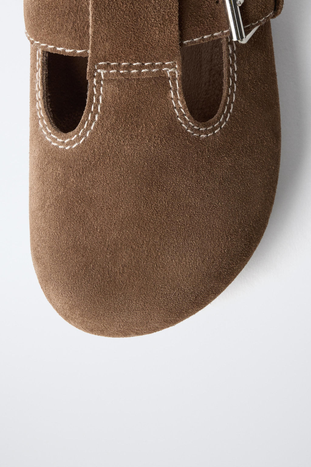 ZUECO PIEL PESPUNTES / Verde Caqui - Zara фото 6