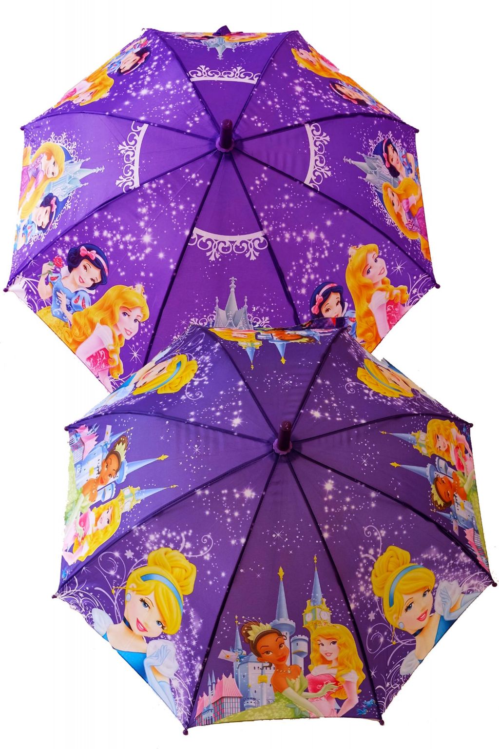 2100-1 Зонт трость для девочки со свистком розовый - АстраТекстиль фото 3