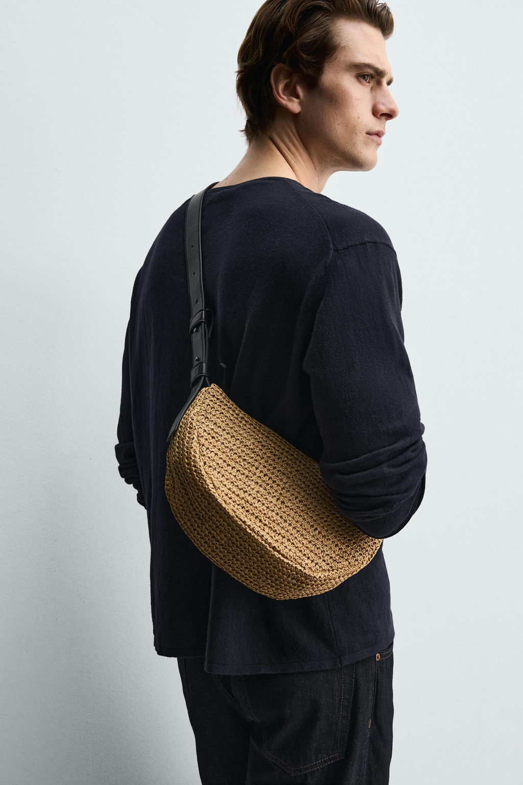 BOLSO DE HOMBRO TRENZADO / Blanco Crudo - Zara фото 2
