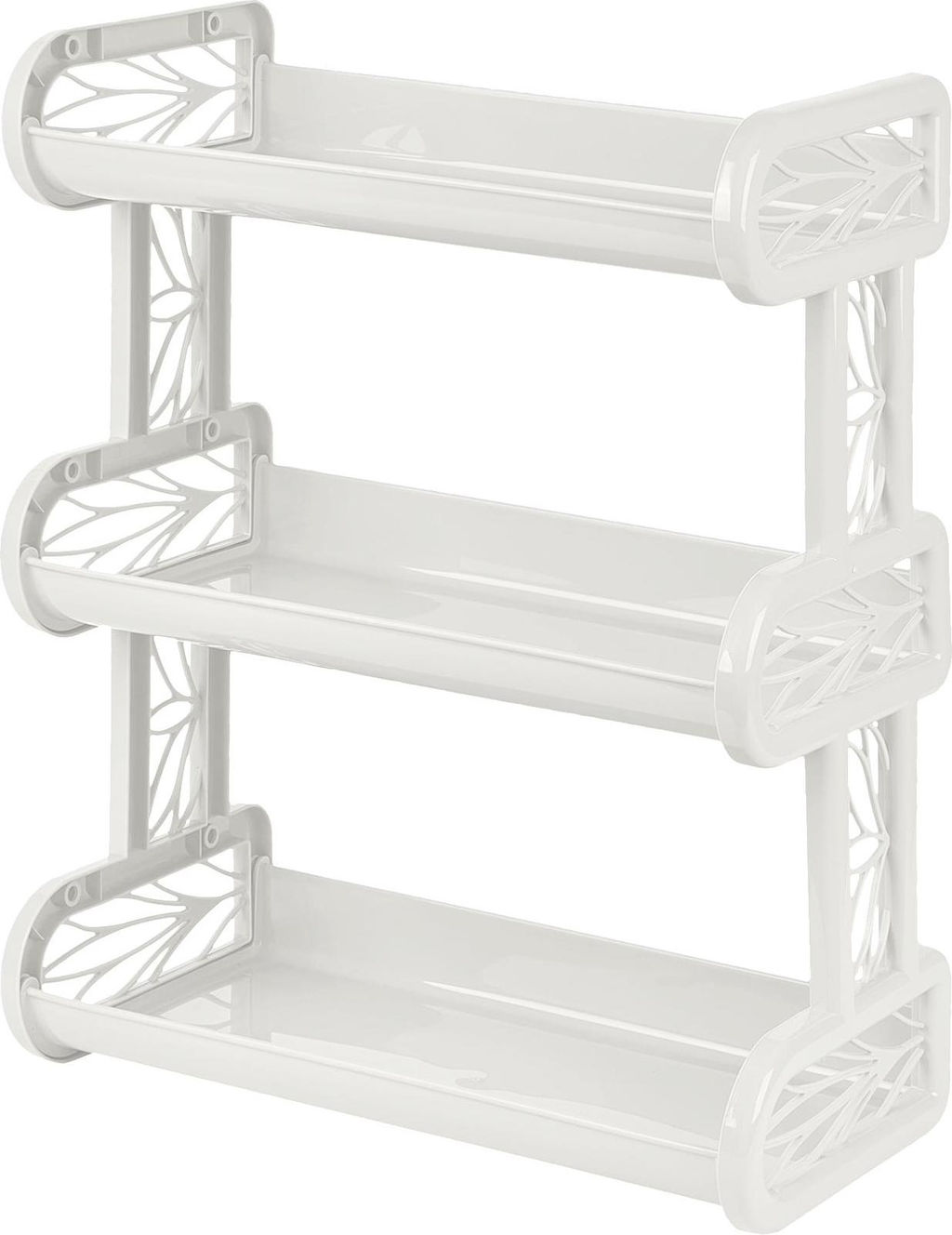 Полка навесная 3-х ярусная Тюльпан арт.BQ1683, KL1683 - Полимербыт фото 2