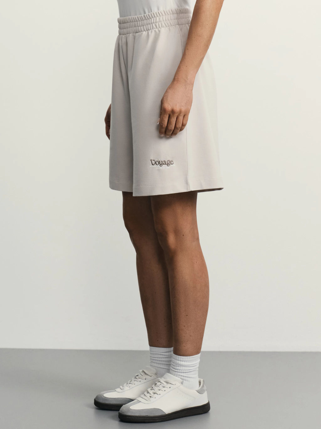 Трикотажные шорты с эластичным поясом / Zarina  фото 3