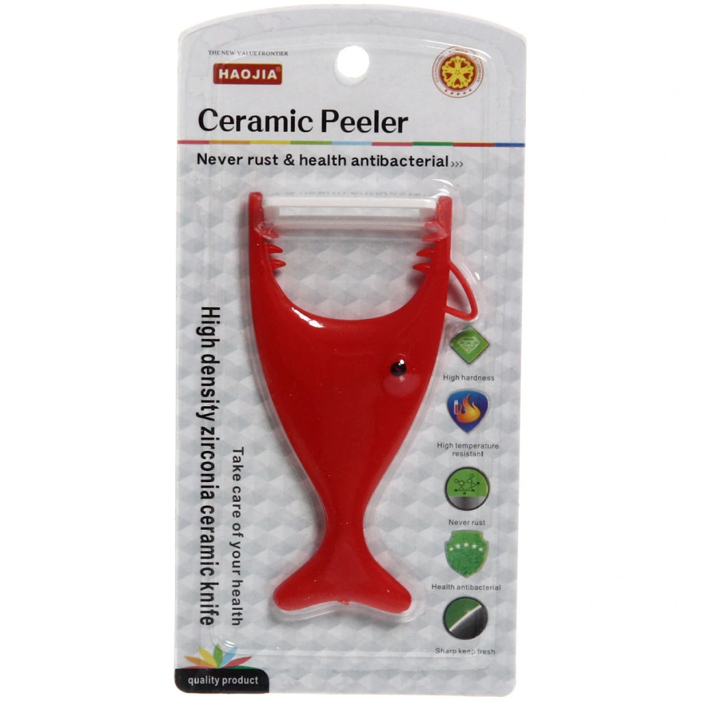 Цена за 5 шт. Овощечистка поперечная с керамическим лезвием "Кит"