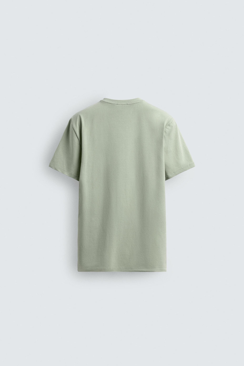 CAMISETA SLIM FIT B?SICA /01 / Verde claro - Zara фото 4