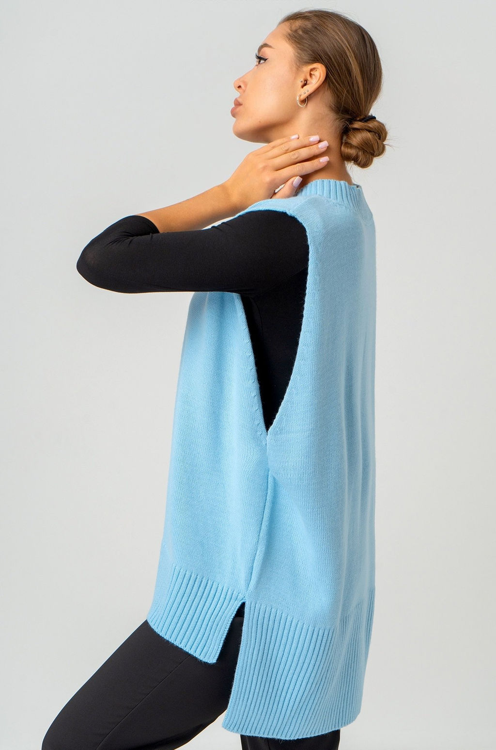 Женский вязаный жилет оверсайз Happyfox - Happy fox фото 8