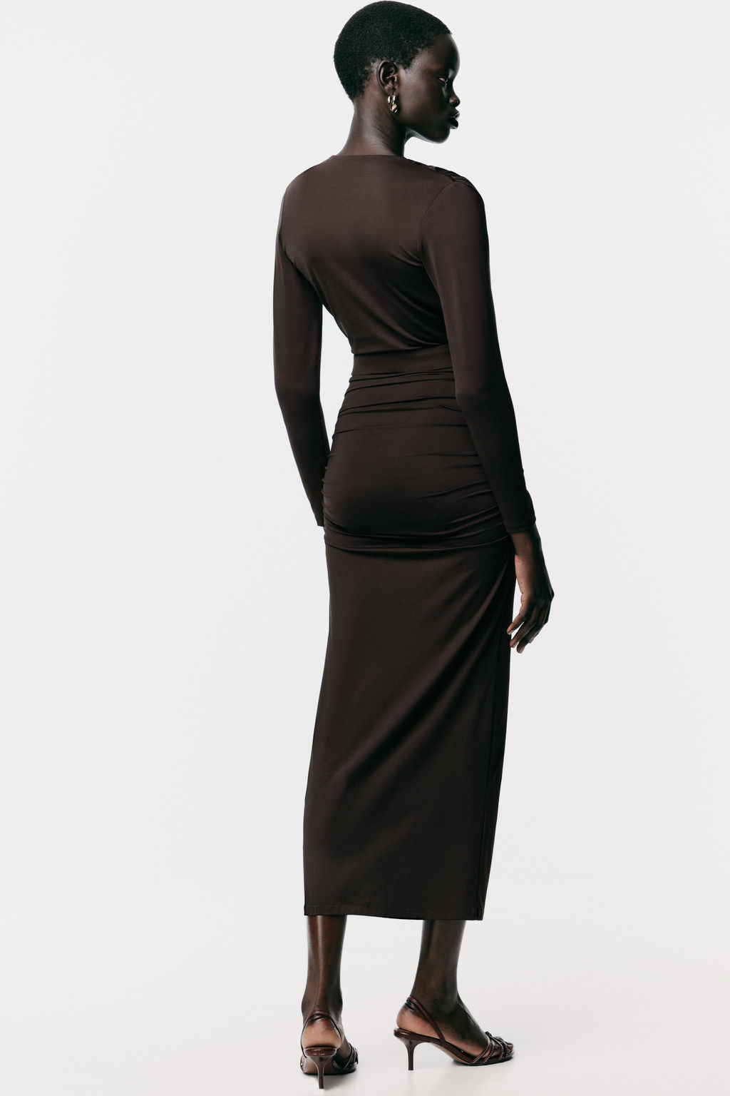POLYAMIDE DRESS WITH HARDWARE BELT - Zara фото 15
