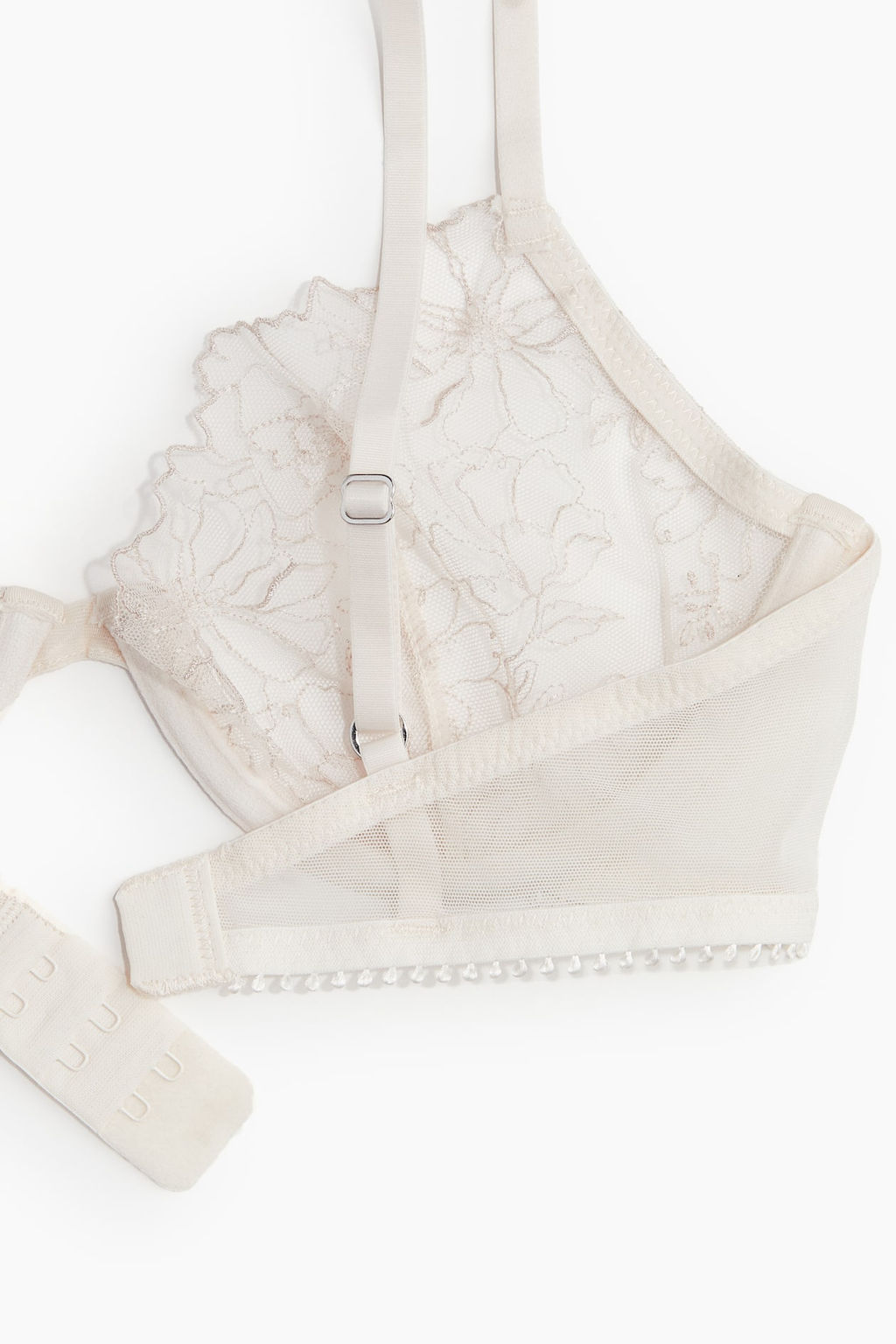 Sujetador de aros demi bordado sin acolchado - H&m фото 5