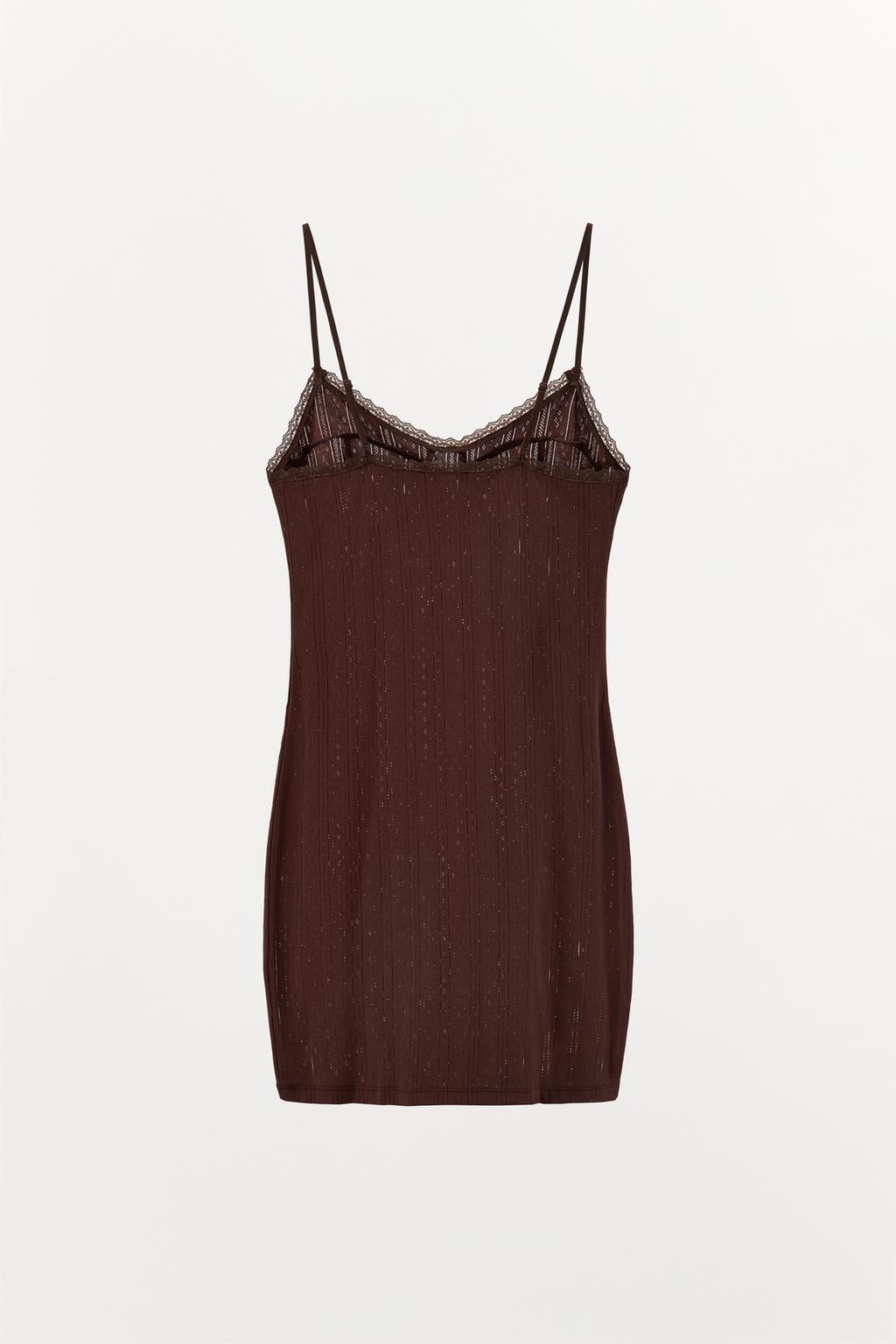 POINTELLE DRESS WITH SEAMS - Zara фото 6