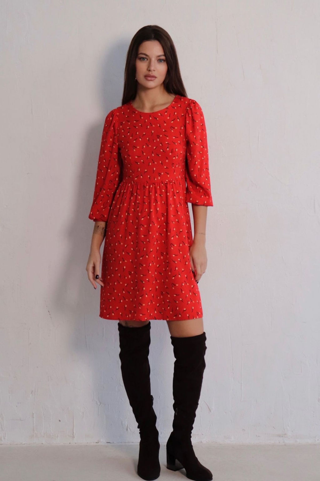 Платье с присборенной юбкой - Martichelli фото 35