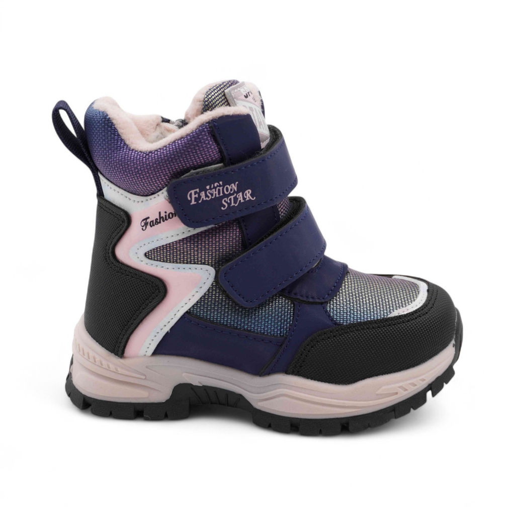 Ботинки мембранные на меху В6673-12 синие - BONCY фото 2