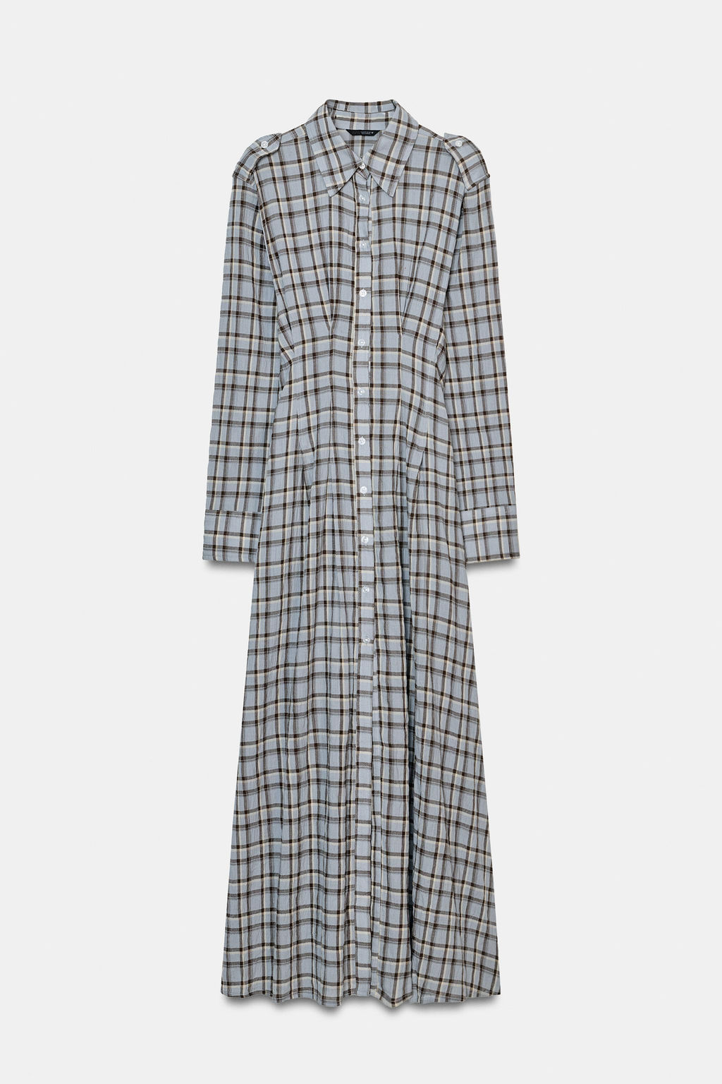 CHECK SHIRT DRESS - Zara фото 4