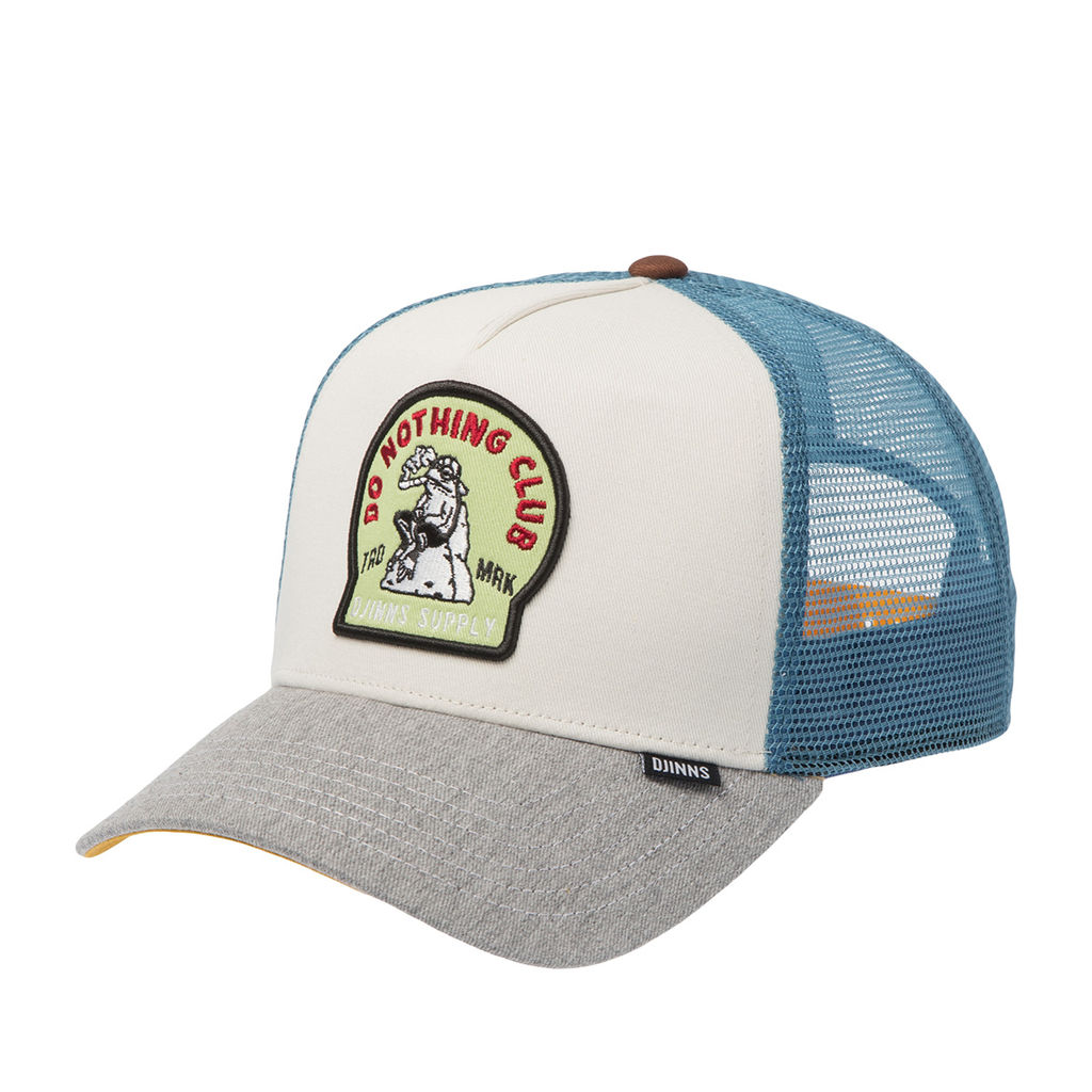 Бейсболка DJINNS арт. HFT DNC Frog (светло-серый / белый)