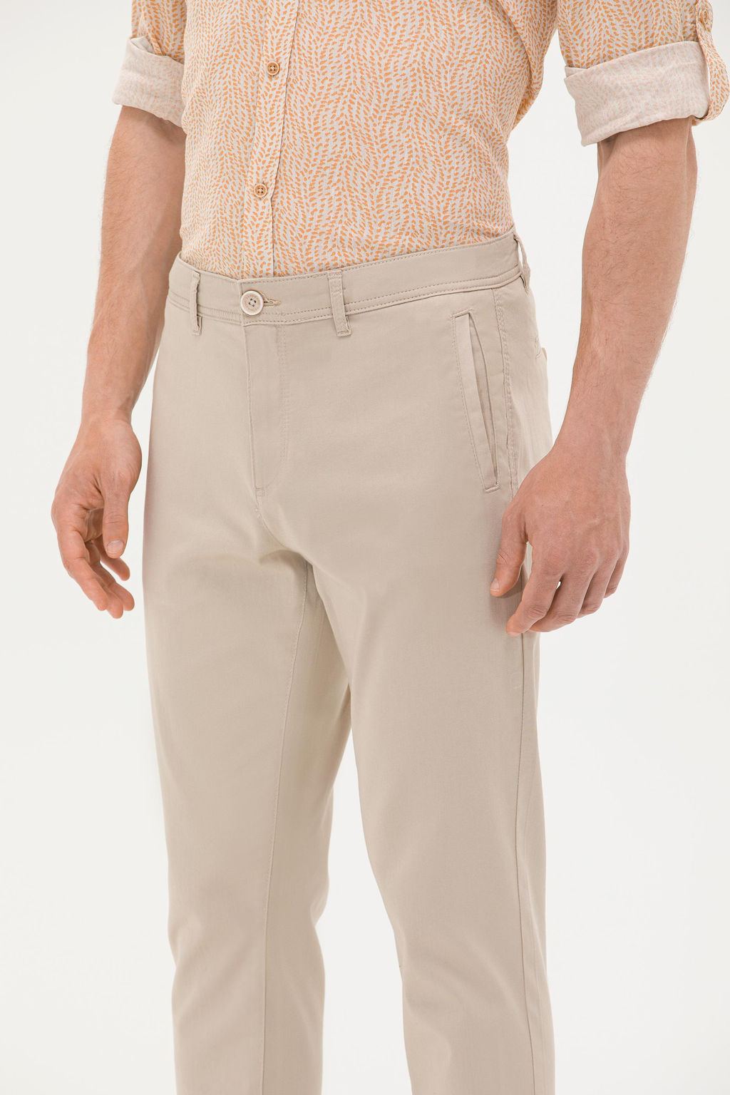 Мужские брюки из плотной ткани Stone - U.s. polo assn фото 6